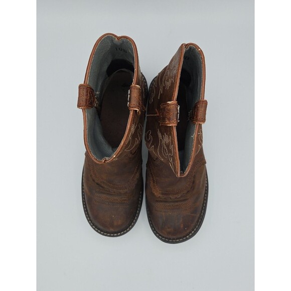 Ariat Fatbaby Sz 10 B Womens Brown Leather Western Round Toe Boots - Picture 6 of 12